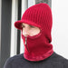 Zip Hooded Scarf Men Women - Great Stuff OnlineGreat Stuff Online Red / One Size