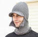 Zip Hooded Scarf Men Women - Great Stuff OnlineGreat Stuff Online Gray / One Size