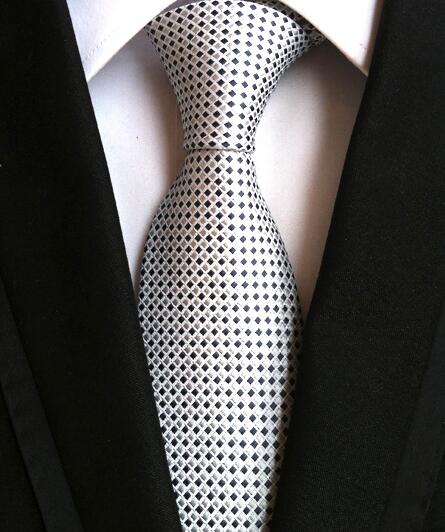 Ties Fashion Neckties Classic Men's Stripe Yellow Navy Blue Wedding Ties Jacquard Woven 100% Silk Men Solid Tie Polka Dots Neck Ties - Great Stuff OnlineGreat Stuff Online Dots