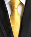Ties Fashion Neckties Classic Men's Stripe Yellow Navy Blue Wedding Ties Jacquard Woven 100% Silk Men Solid Tie Polka Dots Neck Ties - Great Stuff OnlineGreat Stuff Online Yellow