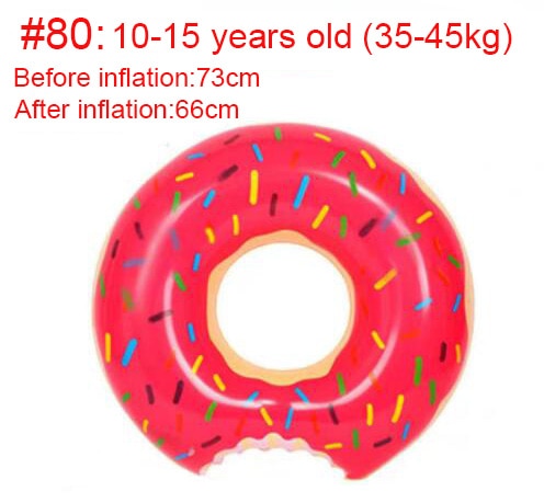 Rooxin Inflatable Donut Swimming Ring for Pool Float Mattress Swimming Pool Thickened PVC Summer Floating Ring Seat Toys - Great Stuff OnlineGreat Stuff Online 10-15 years