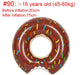 Rooxin Inflatable Donut Swimming Ring for Pool Float Mattress Swimming Pool Thickened PVC Summer Floating Ring Seat Toys - Great Stuff OnlineGreat Stuff Online Juvenile 2