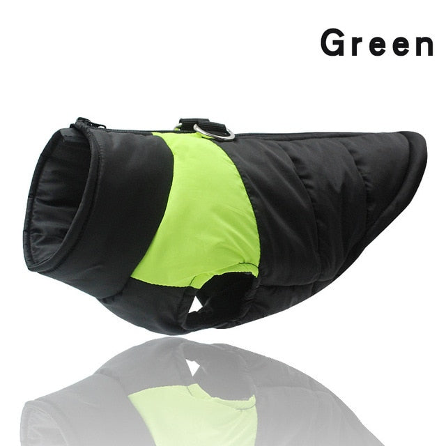 Winter Warm Dog Clothes Waterproof Pet Padded - Great Stuff OnlineGreat Stuff Online Bright Green / XXXL