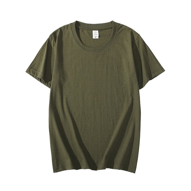 2020 Brand New Cotton Men's T-shirt Short-sleeve - Great Stuff OnlineGreat Stuff Online Army Green / XL