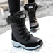 Quality Waterproof Winter Women Boots Keep Warm Mid-Calf Snow Boots Ladies Lace-up - Great Stuff OnlineGreat Stuff Online