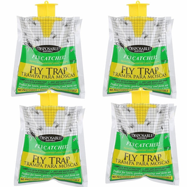 bee trap Upgraded Disposable Fly Trap 1/2/3/4/5 PC - Great Stuff OnlineGreat Stuff Online 4PCS