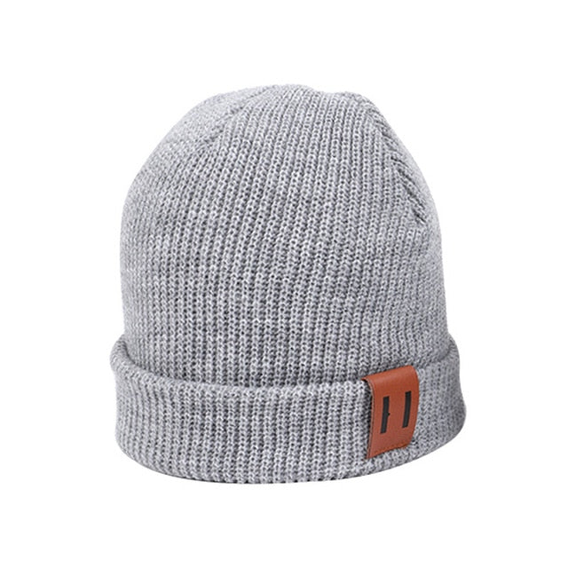 9 Colors S/L Baby Hat for Boy Warm Baby Winter Hat for Kids Beanie Knit Children Hats for Girls Boys Baby Cap Newborn Hat 1PC - Great Stuff OnlineGreat Stuff Online Gray / S