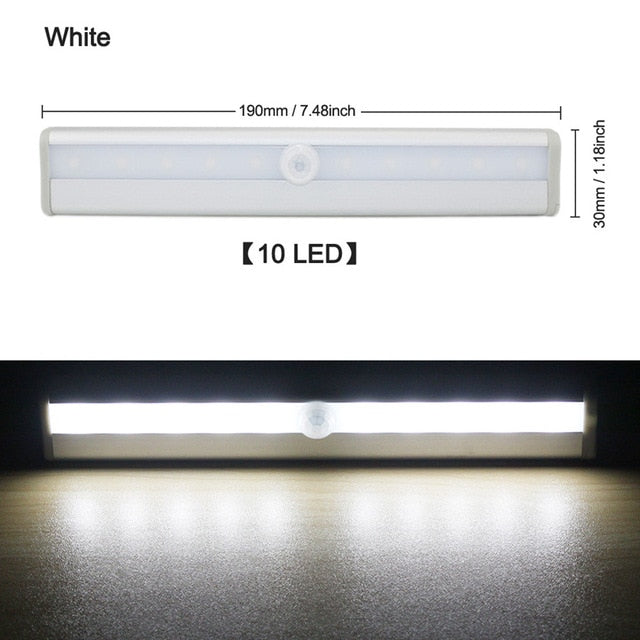 LED Motion Sensor Light - Great Stuff OnlineGreat Stuff Online 10 Led Cool White
