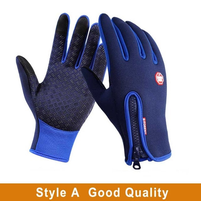 Waterproof Winter Warm Gloves Snow Ski Touch Screen Gloves - Great Stuff OnlineGreat Stuff Online A Blue / L