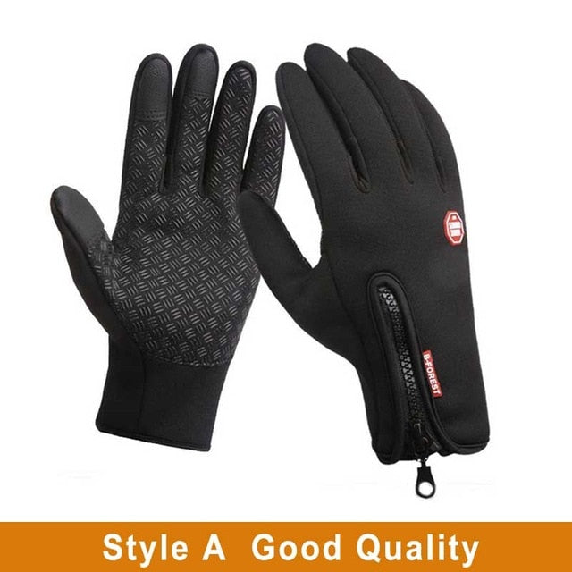 Waterproof Winter Warm Gloves Snow Ski Touch Screen Gloves - Great Stuff OnlineGreat Stuff Online A Black / L
