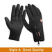 Waterproof Winter Warm Gloves Snow Ski Touch Screen Gloves - Great Stuff OnlineGreat Stuff Online A Black / L