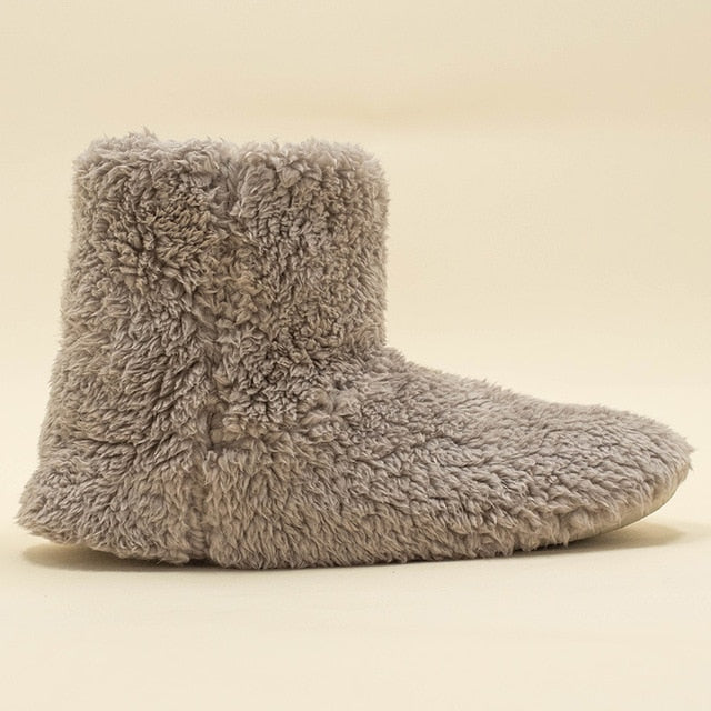 Women's Warm Winter Boots Cotton Slippers Indoor Furry Boots - Great Stuff OnlineGreat Stuff Online GREY / 11