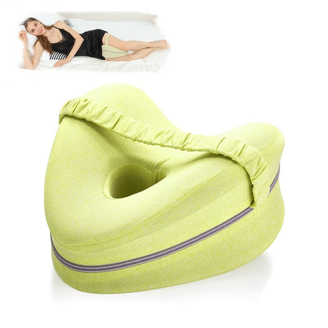 Orthopedic Memory Foam Leg Positioner Pillow Knee Support Cushion - Great Stuff OnlineGreat Stuff Online Yellow
