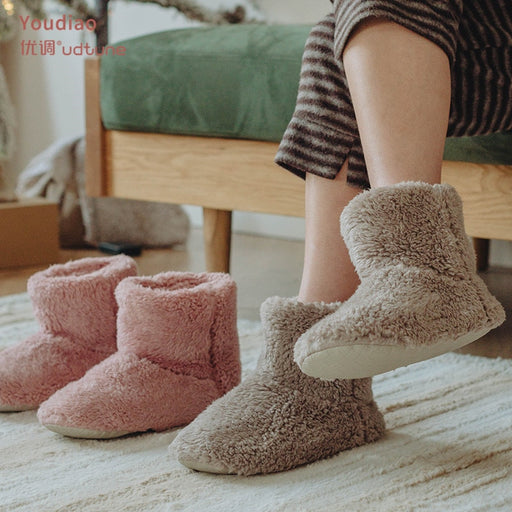 Women's Warm Winter Boots Cotton Slippers Indoor Furry Boots - Great Stuff OnlineGreat Stuff Online