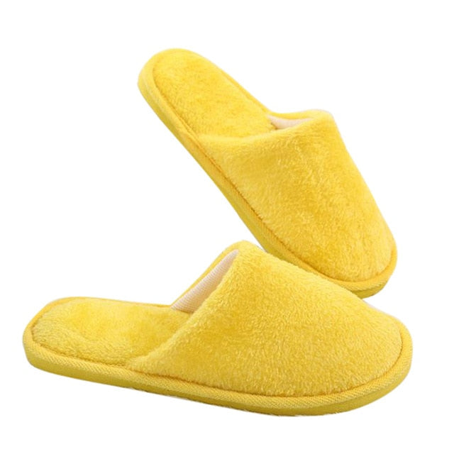Winter Indoor Women Slippers Soft Cotton Non-slip - Great Stuff OnlineGreat Stuff Online Yellow / 10
