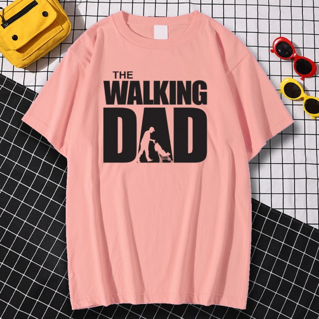 The Walking Dad T Shirt - Great Stuff OnlineGreat Stuff Online Pink 2 / XL