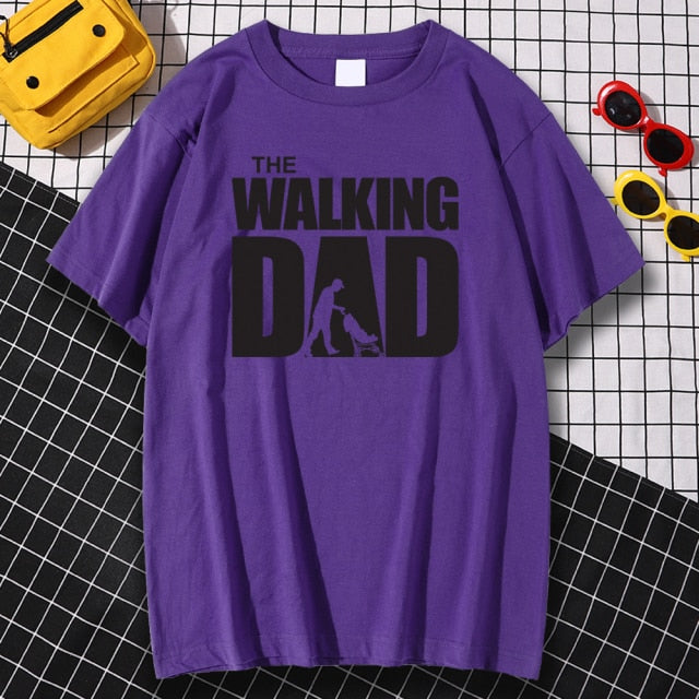 The Walking Dad T Shirt - Great Stuff OnlineGreat Stuff Online Purple 2 / XL