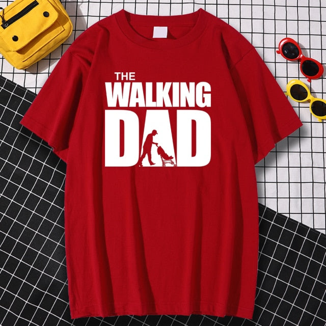 The Walking Dad T Shirt - Great Stuff OnlineGreat Stuff Online Red / XXXL