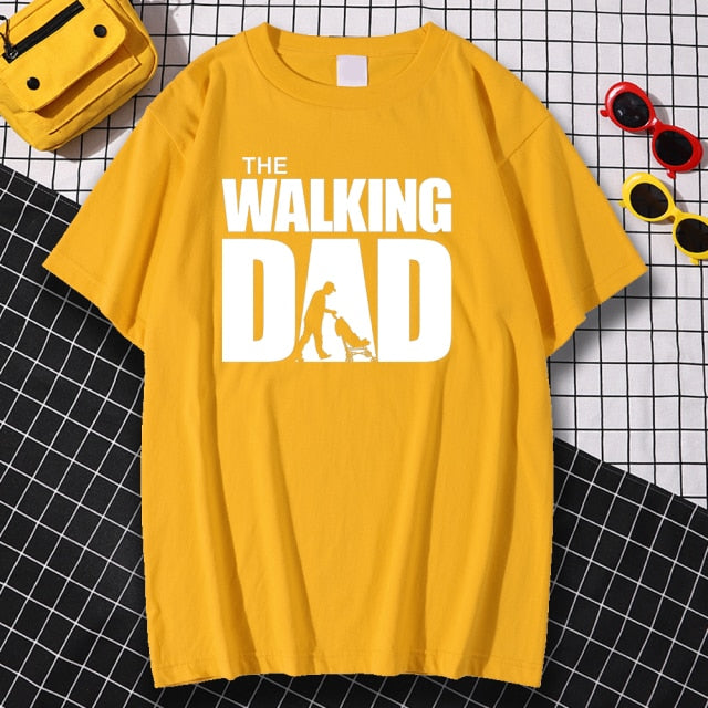 The Walking Dad T Shirt - Great Stuff OnlineGreat Stuff Online Yellow / XL