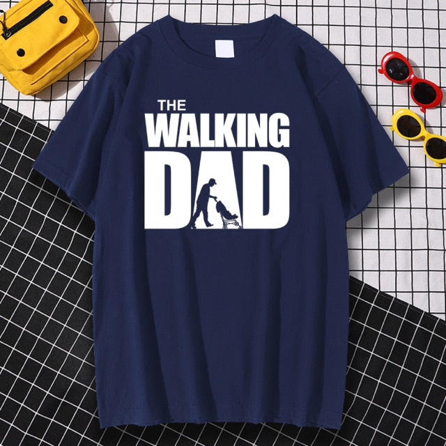The Walking Dad T Shirt - Great Stuff OnlineGreat Stuff Online Dark Blue / XL