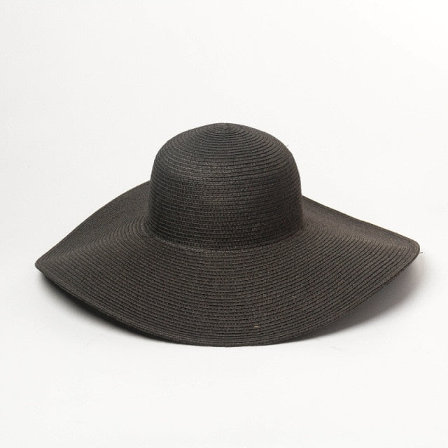 Women's UV Resistant Panama Straw Hat - Great Stuff OnlineGreat Stuff Online Black