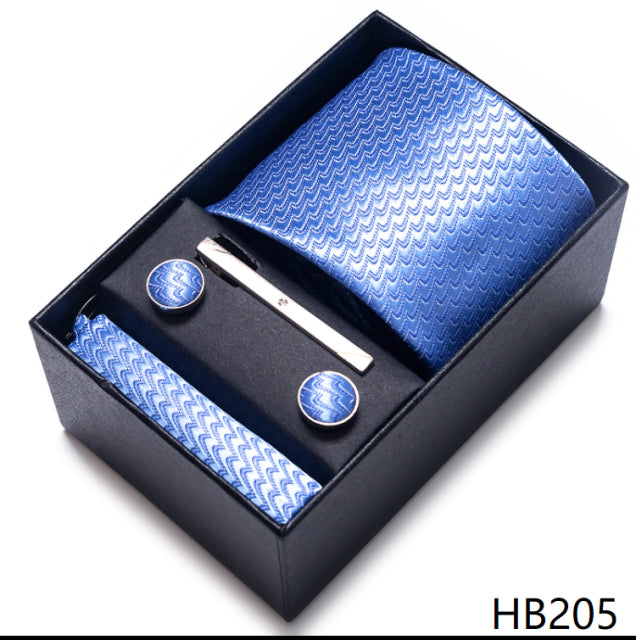 The Ultimate Luxury -- Tie, Handkerchief and Cufflink Set in a Box - Great Stuff OnlineGreat Stuff Online HB205
