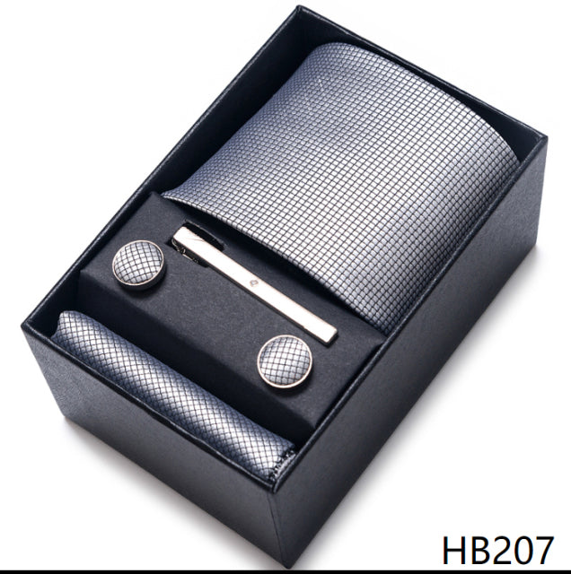 The Ultimate Luxury -- Tie, Handkerchief and Cufflink Set in a Box - Great Stuff OnlineGreat Stuff Online HB207