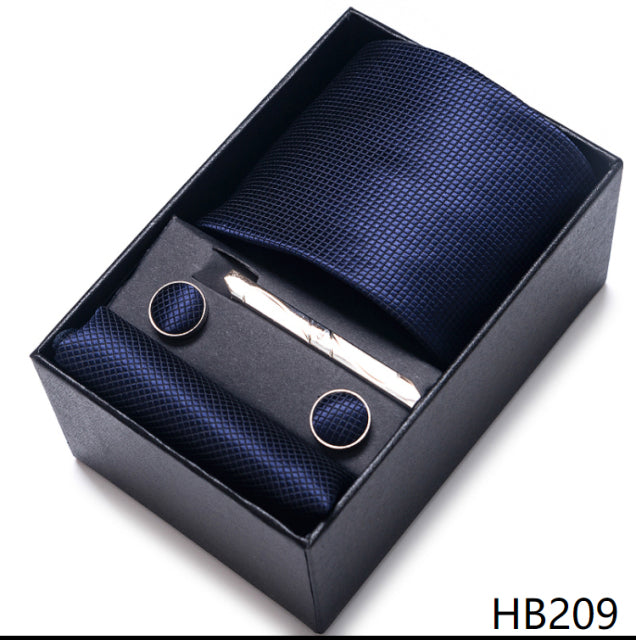 The Ultimate Luxury -- Tie, Handkerchief and Cufflink Set in a Box - Great Stuff OnlineGreat Stuff Online HB209