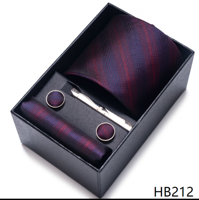 The Ultimate Luxury -- Tie, Handkerchief and Cufflink Set in a Box - Great Stuff OnlineGreat Stuff Online HB212