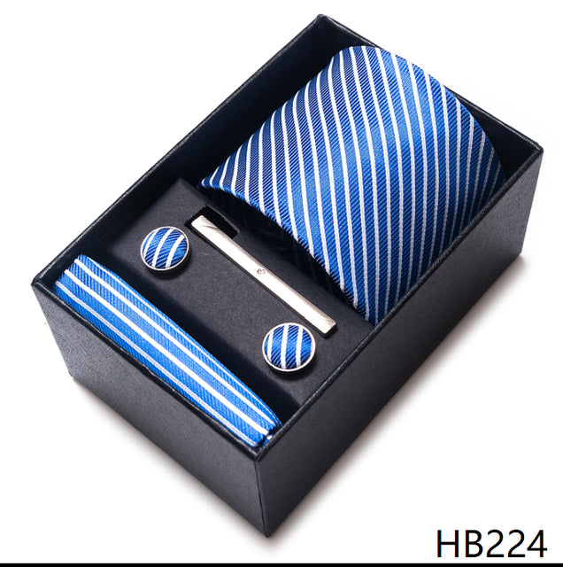 The Ultimate Luxury -- Tie, Handkerchief and Cufflink Set in a Box - Great Stuff OnlineGreat Stuff Online HB224