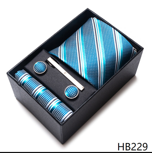The Ultimate Luxury -- Tie, Handkerchief and Cufflink Set in a Box - Great Stuff OnlineGreat Stuff Online HB229