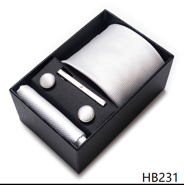 The Ultimate Luxury -- Tie, Handkerchief and Cufflink Set in a Box - Great Stuff OnlineGreat Stuff Online HB231