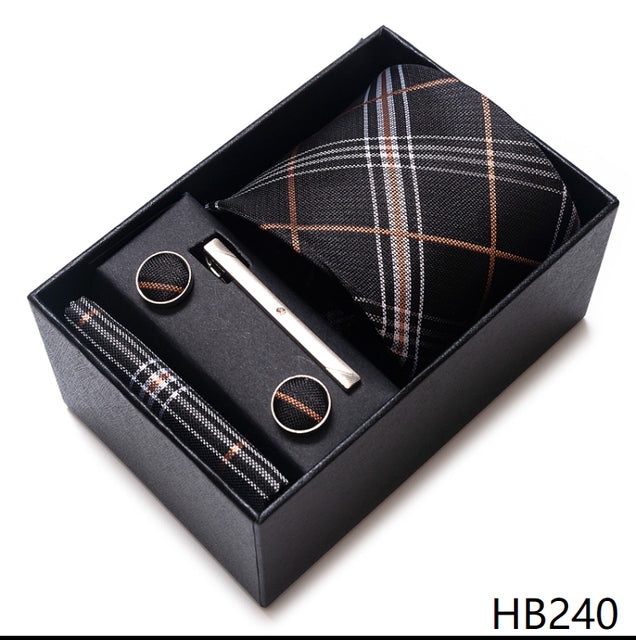 The Ultimate Luxury -- Tie, Handkerchief and Cufflink Set in a Box - Great Stuff OnlineGreat Stuff Online HB240