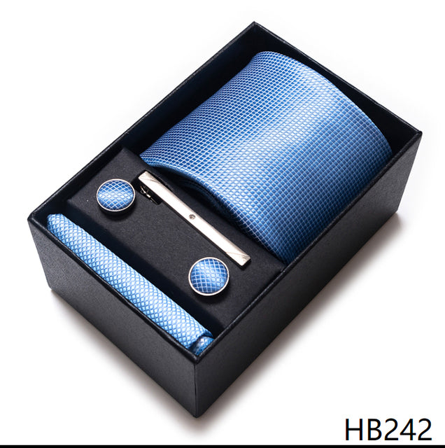 The Ultimate Luxury -- Tie, Handkerchief and Cufflink Set in a Box - Great Stuff OnlineGreat Stuff Online HB242