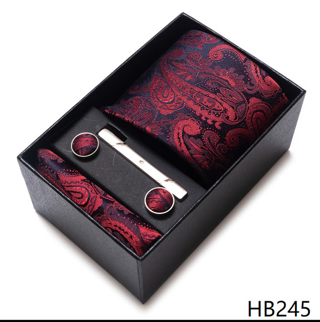 The Ultimate Luxury -- Tie, Handkerchief and Cufflink Set in a Box - Great Stuff OnlineGreat Stuff Online HB245