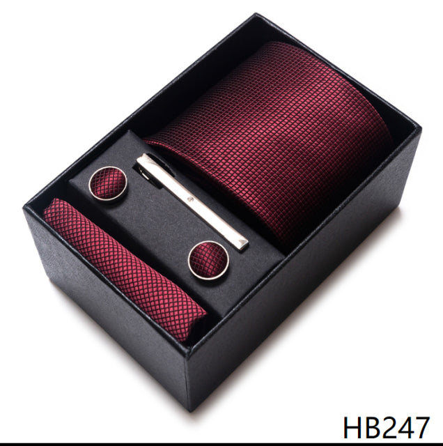The Ultimate Luxury -- Tie, Handkerchief and Cufflink Set in a Box - Great Stuff OnlineGreat Stuff Online HB247
