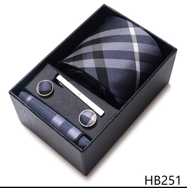 The Ultimate Luxury -- Tie, Handkerchief and Cufflink Set in a Box - Great Stuff OnlineGreat Stuff Online HB251