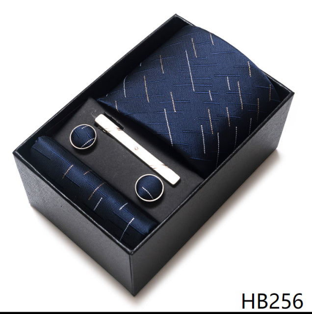 The Ultimate Luxury -- Tie, Handkerchief and Cufflink Set in a Box - Great Stuff OnlineGreat Stuff Online HB256