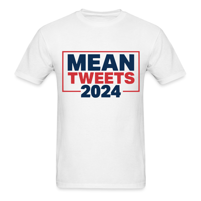 Unisex Classic T-Shirt | Fruit of the Loom 3930 Mean Tweets 2024 Unisex T-Shirt - Great Stuff OnlineSPOD white / S