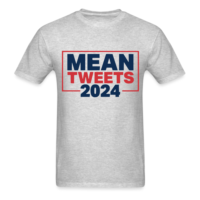 Unisex Classic T-Shirt | Fruit of the Loom 3930 Mean Tweets 2024 Unisex T-Shirt - Great Stuff OnlineSPOD heather gray / S