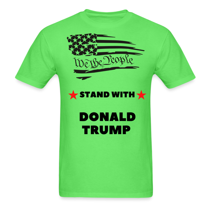 Unisex Classic T-Shirt | Fruit of the Loom 3930 We The People Stand With Trump Unisex Classic T-Shirt - Great Stuff OnlineSPOD kiwi / S