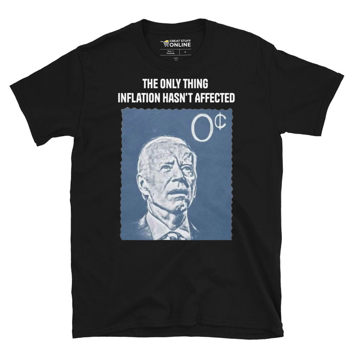 Biden Inflation 0-Cents Short-Sleeve Unisex T-Shirt - Great Stuff OnlineGreat Stuff Online Black / S